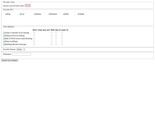 Umfrage screenshot