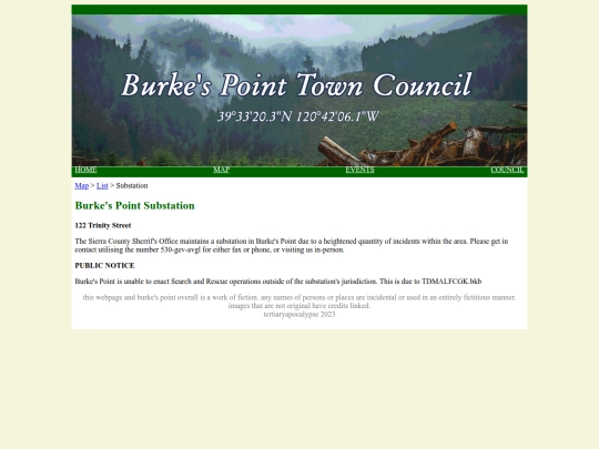 lgl/burke's point/sheriff screenshot