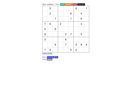 sudoku screenshot