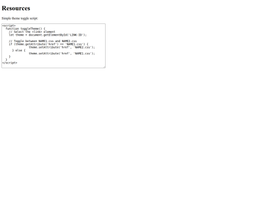 resources screenshot