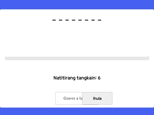 hangman screenshot