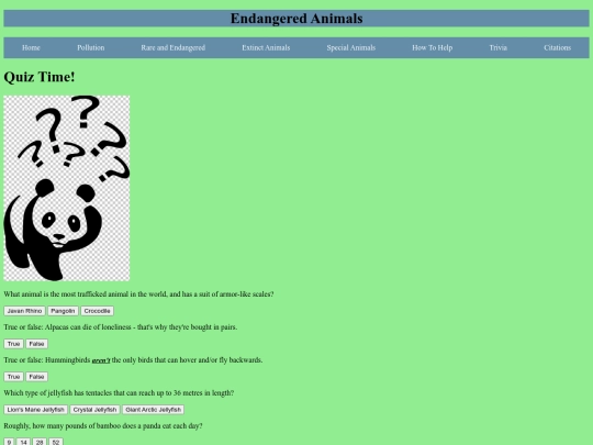 trivia screenshot