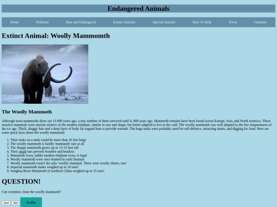 woollyMammoth screenshot