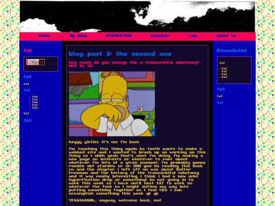 oldpages/myblog screenshot