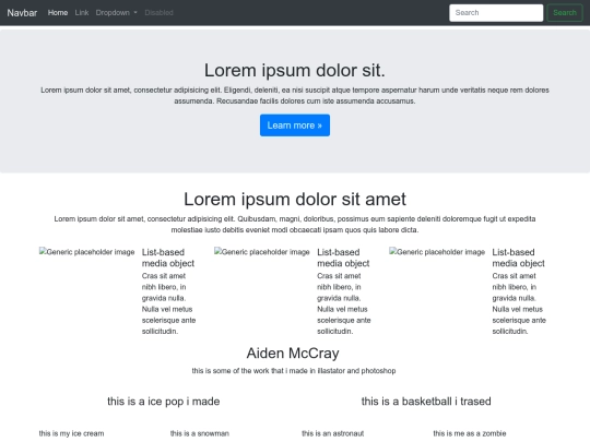 Portfolio Website screenshot
