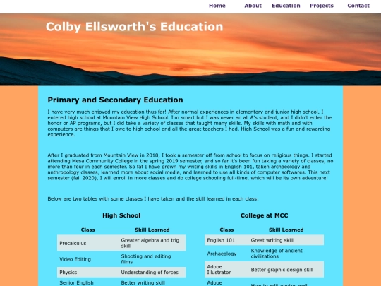 education screenshot