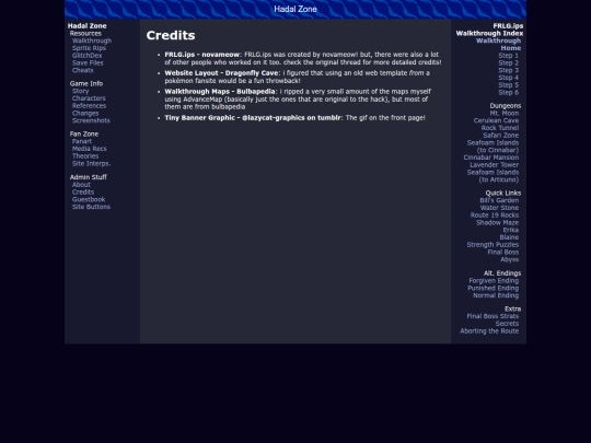 credits screenshot