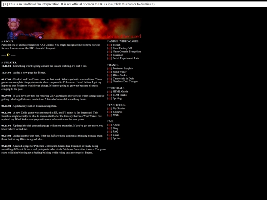 fansites/chorusofthecursed/index2 screenshot