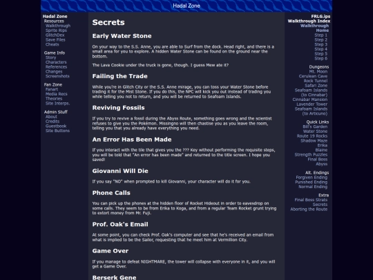 walkthrough/secrets screenshot