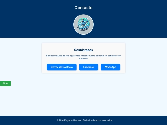contacto screenshot