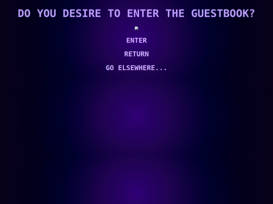 Elsewhere_guestbook screenshot
