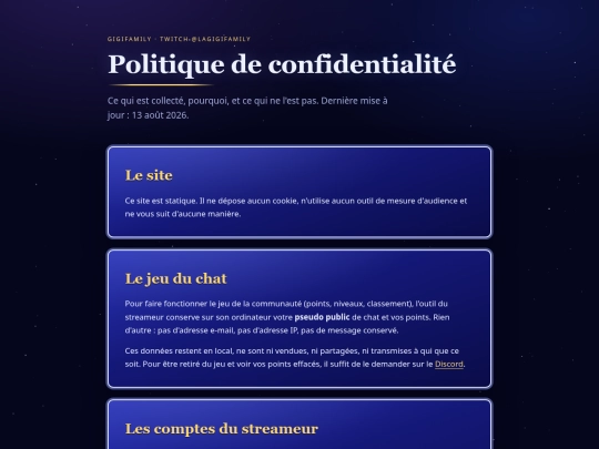 confidentialite screenshot