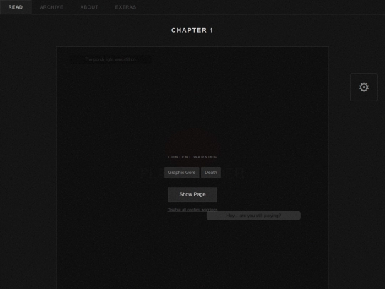hellbones/reader screenshot