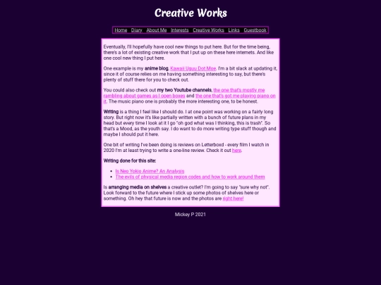 oldsite/creativeworks screenshot