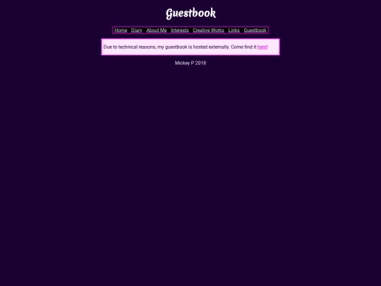oldsite/guestbook screenshot