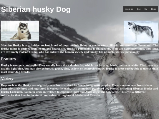 Siberian husky screenshot