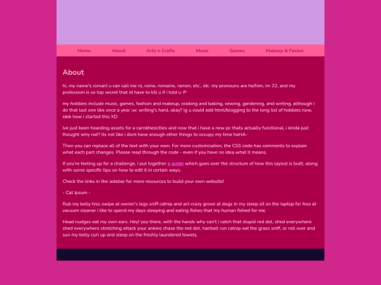 about/meee screenshot
