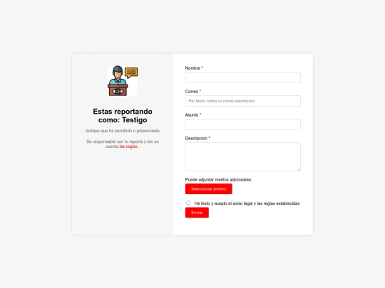 reportwitness screenshot