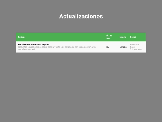 updates screenshot
