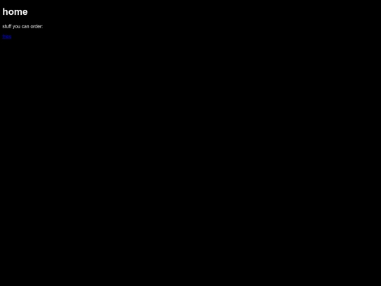 non-delivery/home screenshot