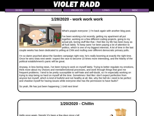 blog screenshot