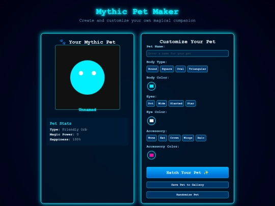 mythic pet screenshot