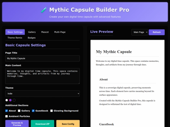 mythic_capsule_builder screenshot
