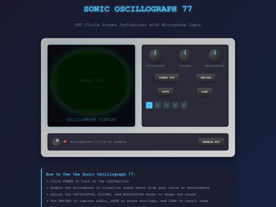 sonic_oscillograph77 screenshot
