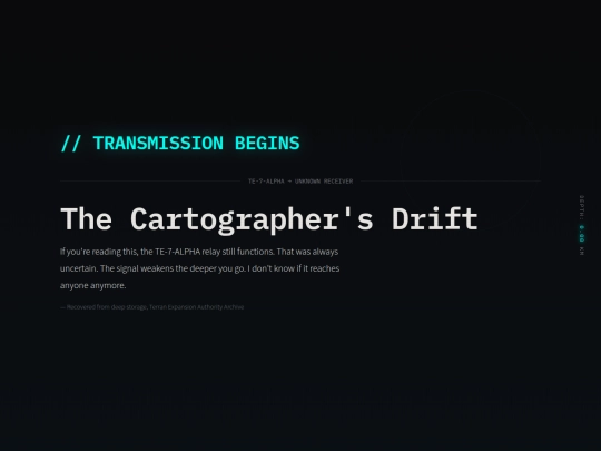 transmission/cartographers-drift screenshot