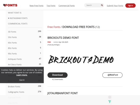 Fonts/ffonts.net screenshot