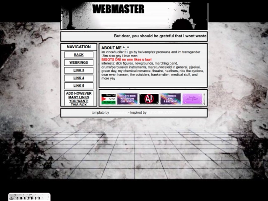 webmaster screenshot