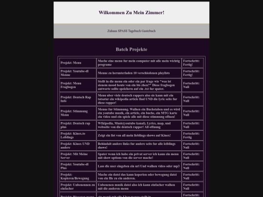 projekte/Batch screenshot