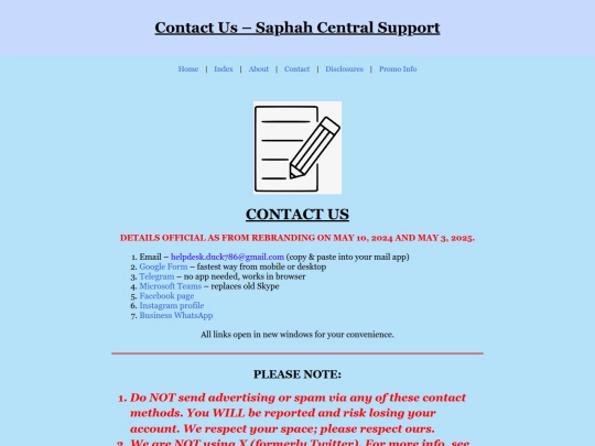 contact screenshot