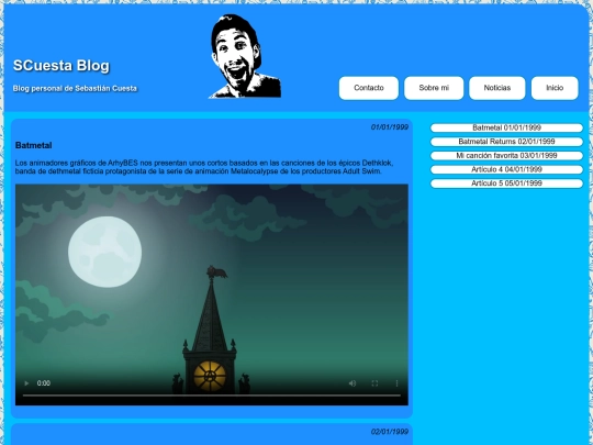 blog screenshot