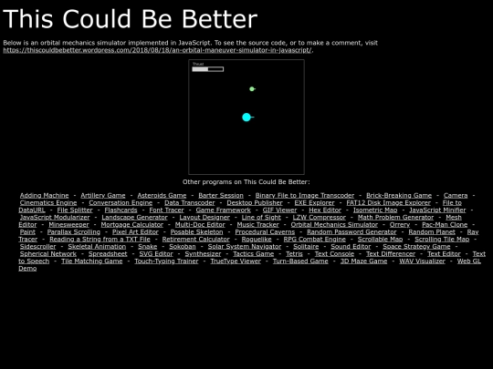 orbitalsimulator screenshot