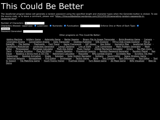 randompasswordgenerator screenshot
