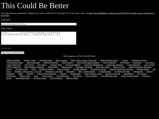 synthesizer screenshot