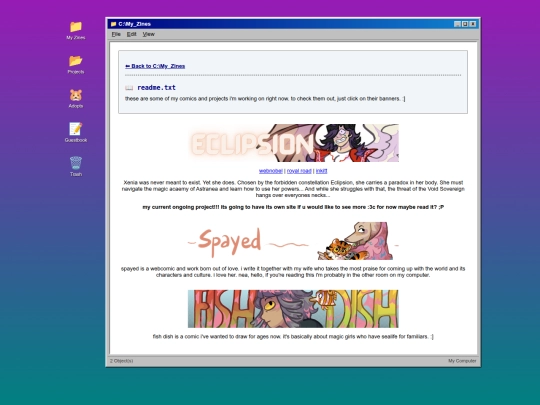 projects screenshot