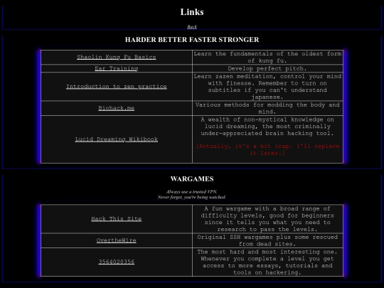 junk/links screenshot