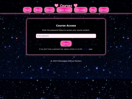 courses-access screenshot