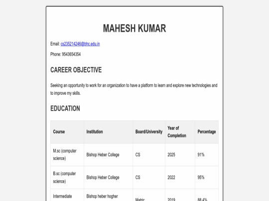 index screenshot