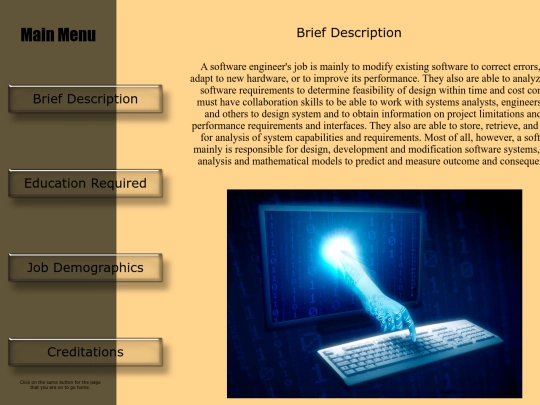 BriefDescription screenshot