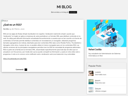 RSS/Blog1 screenshot