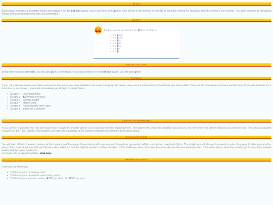 rules screenshot