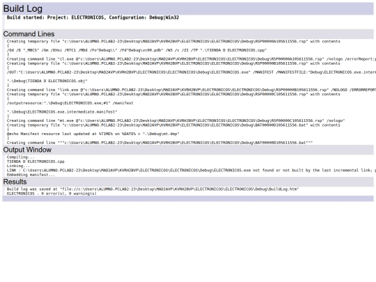 MAD2AVP/KVRH2BVP/ELECTRONICOS/ELECTRONICOS/Debug/BuildLog screenshot