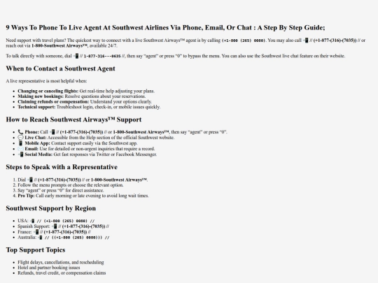helpGuide/9-ways-to-phone-to-live-agent-at-southwest-airlines-via-phone-email-or-chat-a-step-by-step-guide screenshot