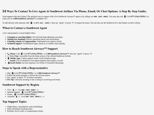 support/ways-to-contact-to-live-agent-at-southwest-airlines-via-phone-email-or-chat-options-a-step-by-step-guide screenshot