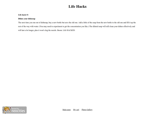 lifehacks screenshot