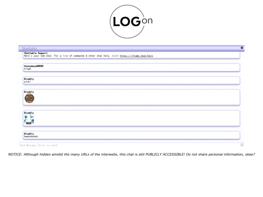 log-on screenshot