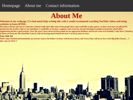 AboutMe screenshot